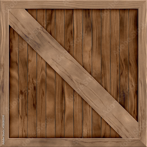 Wood crate generated hires texture