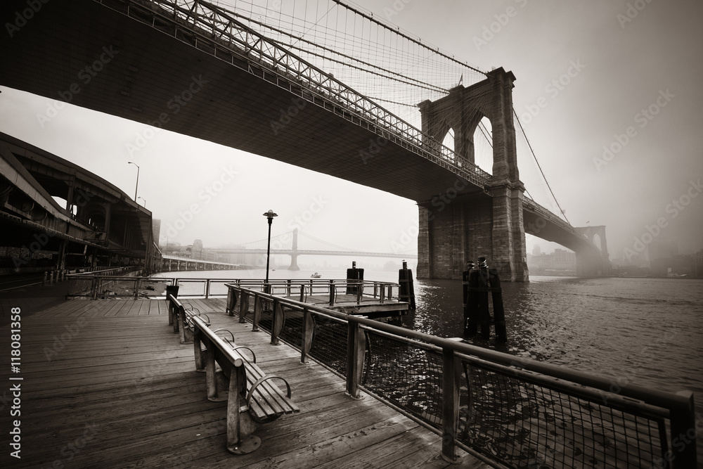 Brooklyn Bridge - obrazy, fototapety, plakaty 