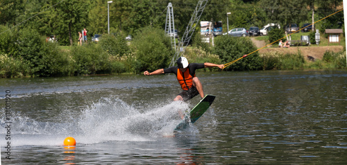 Photos wakeboarding on a lake