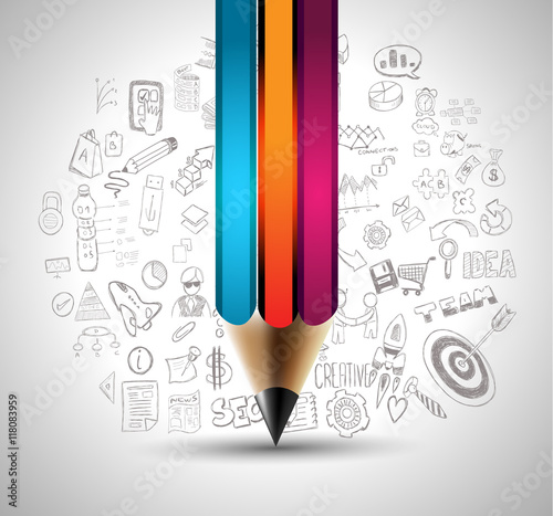 Clean Infographic Layout Template for data and information analysis