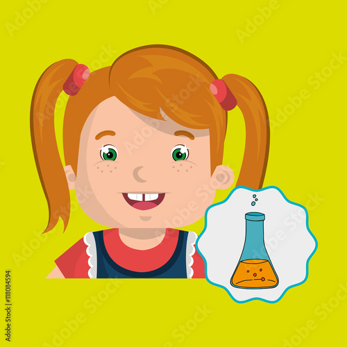 child chat student school vector illustration graphic