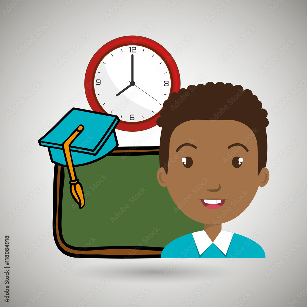student board watch graduation vector illustration graphic student board watch graduation vector illustration graphic