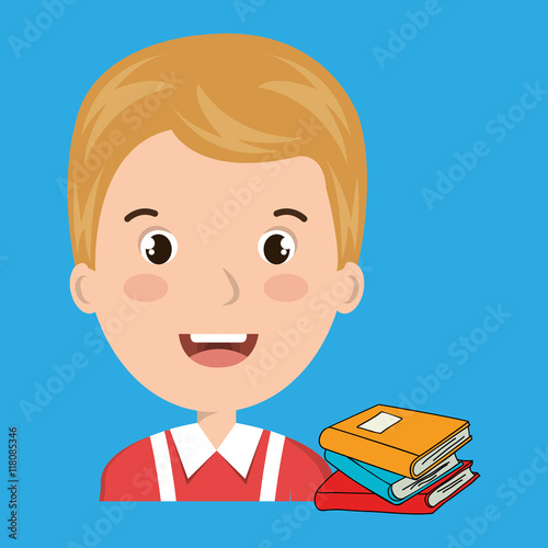 child chat student school vector illustration graphic