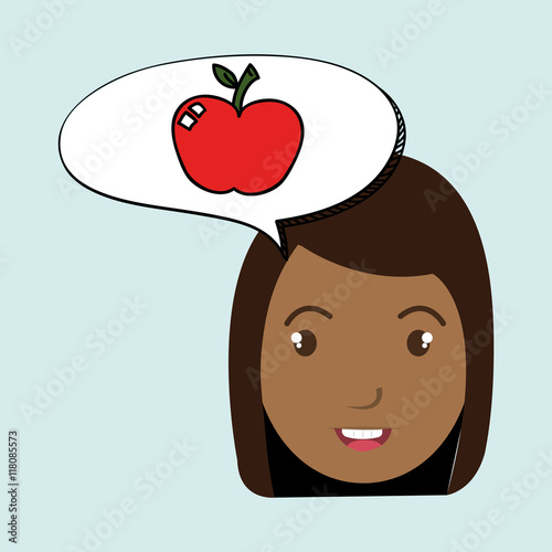 child chat student school vector illustration graphic