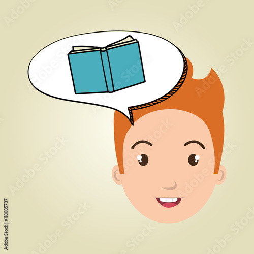 child chat student school vector illustration graphic