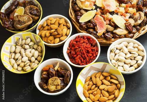 Mix of dried fruits and nuts