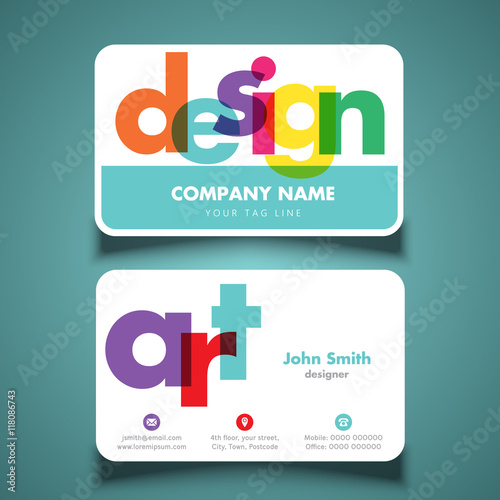 Business card for artist or designer