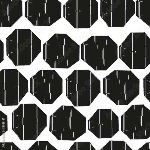 Seamless geometric pattern with abstract line shapes 3