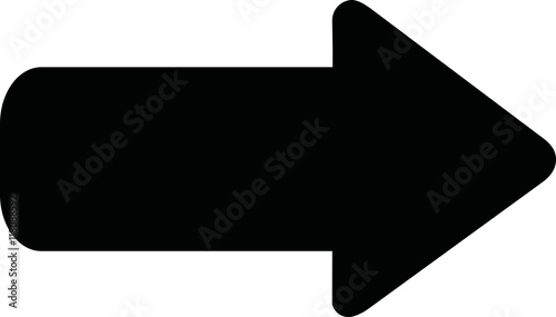 Arrow with round edges