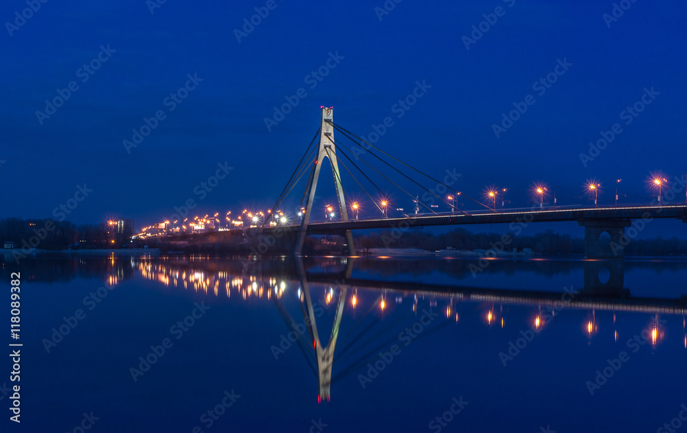 Moscow bridge in Kyiv