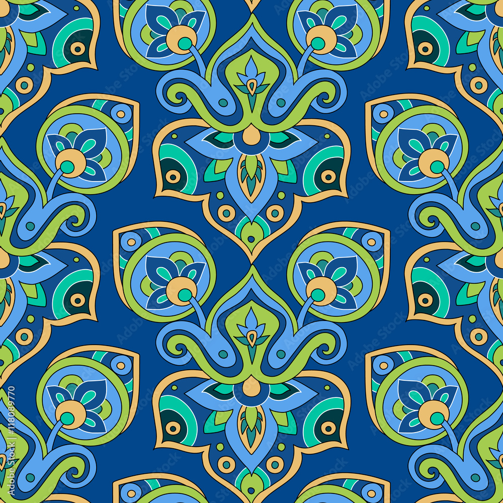 Ethnic seamless pattern. Ethnic seamless pattern.