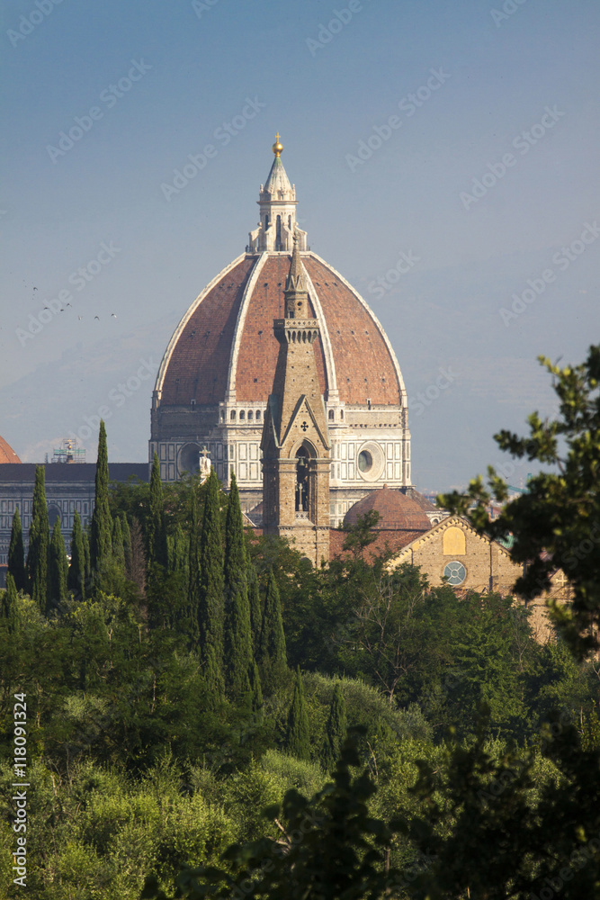 Fototapeta premium Toscana,Firenze,il duomo,cattedrale Santa Maria del Fiore.