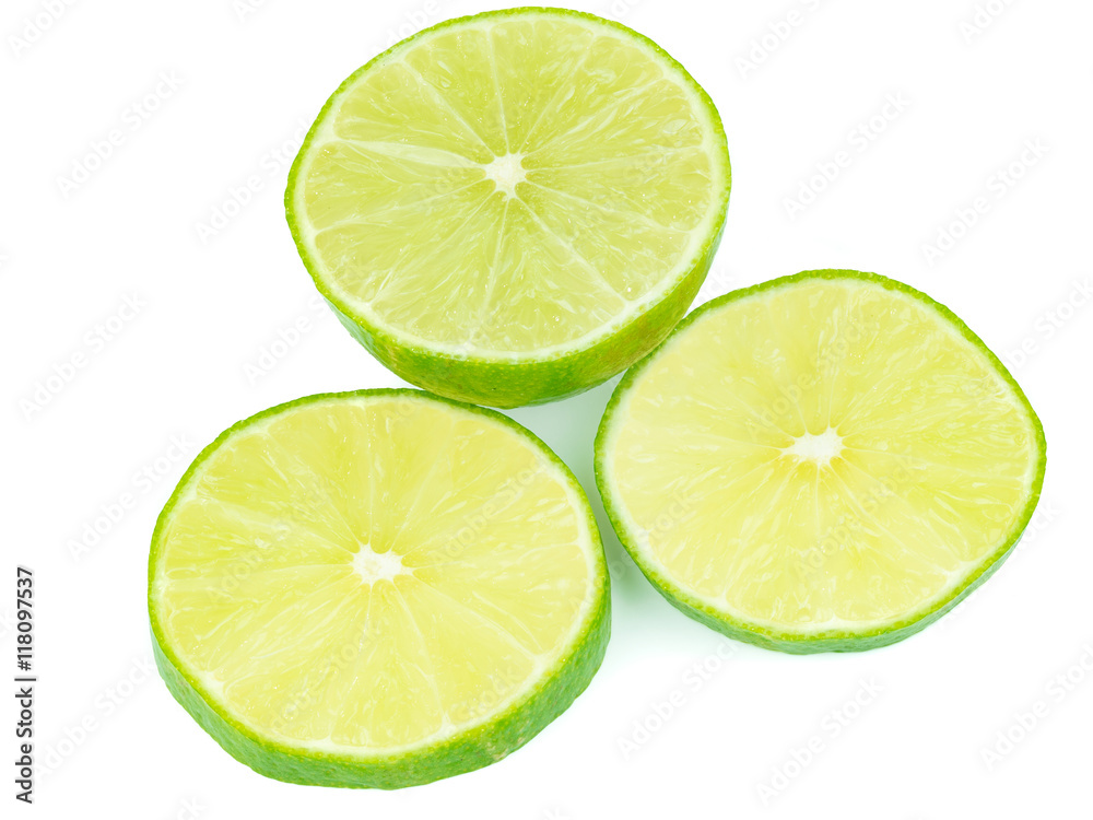 sliced green lemons, lemon is a sour juicy fruit sliced green lemons, lemon is a sour juicy fruit