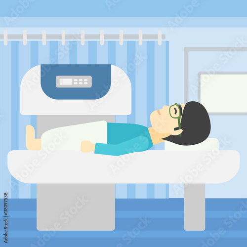 Magnetic resonance imaging vector illustration.