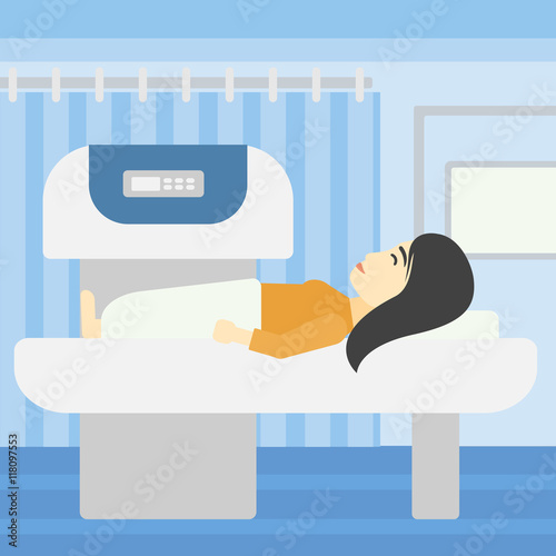 Magnetic resonance imaging vector illustration.