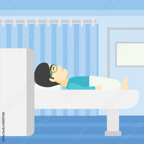 Magnetic resonance imaging vector illustration.