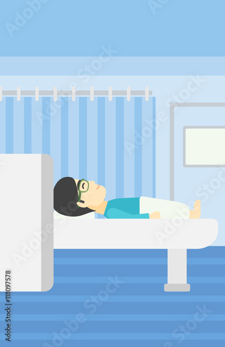 Magnetic resonance imaging vector illustration.