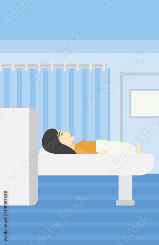 Magnetic resonance imaging vector illustration.