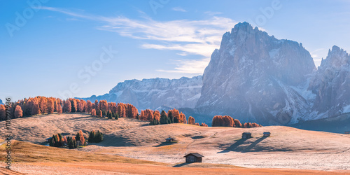 Fototapeta Naklejka Na Ścianę i Meble -  Autumn Landscape with Mountains