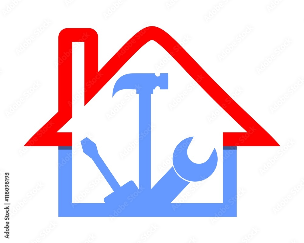 Home repair logo Home repair logo