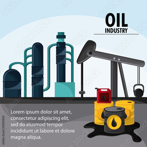 barrel drop oil pump industry production petroleum icon, vector illustration