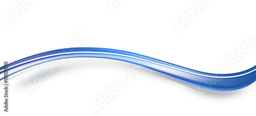Welle Wellen Schwung Blau Band Banner
