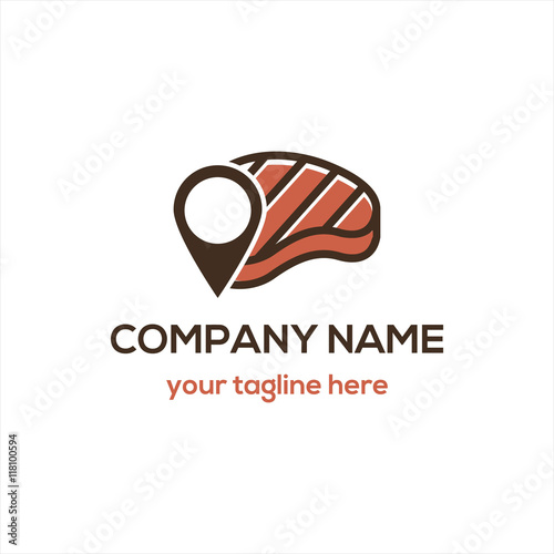Steak logo vector