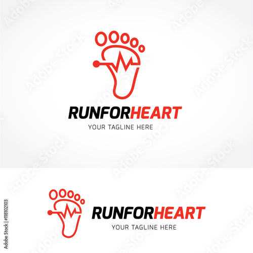 Foot logo, foot care logo template
