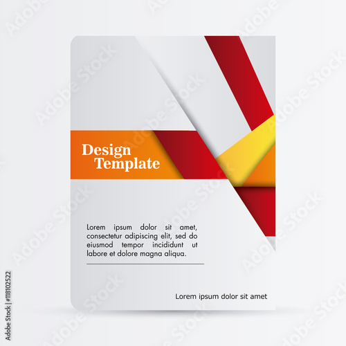 design template orange red website decoration layout icon, vector illustration © Jemastock