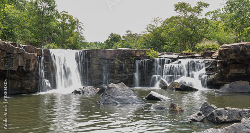 The waterfall in Tad Tone waterfall national park