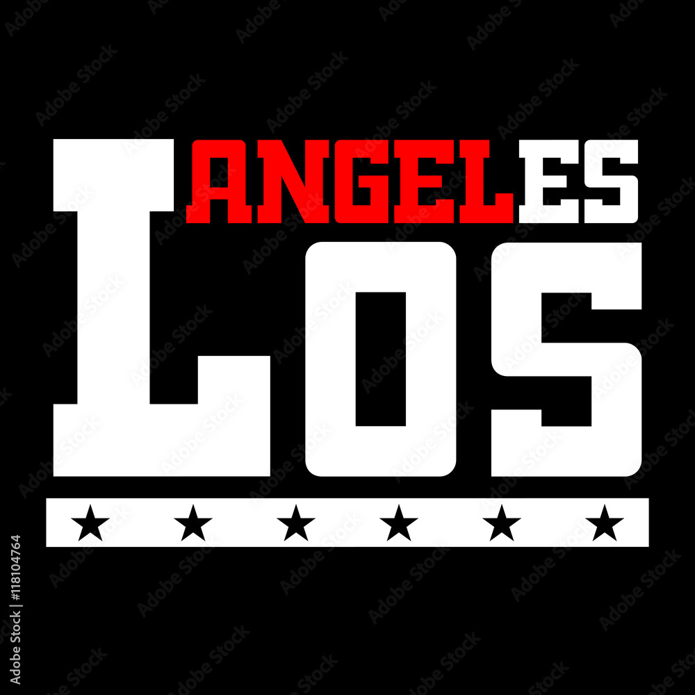 LA Los Angeles Athletic Letters | Poster