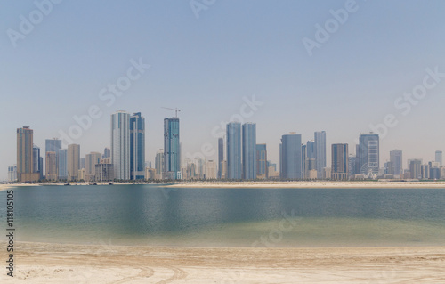 cityscape of Sharjah in UAE