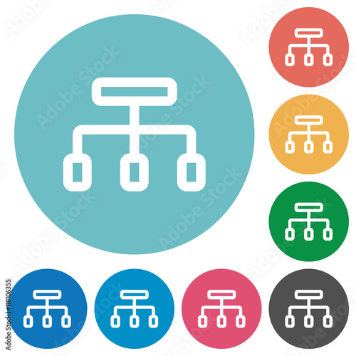 Flat connect icons