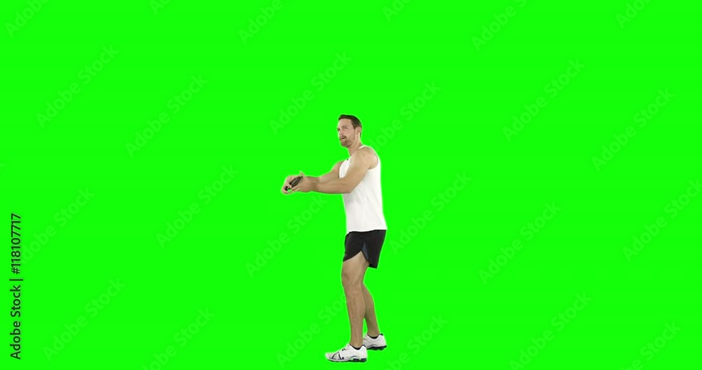 Athlete man practising disc throwing Athlete man practising disc throwing