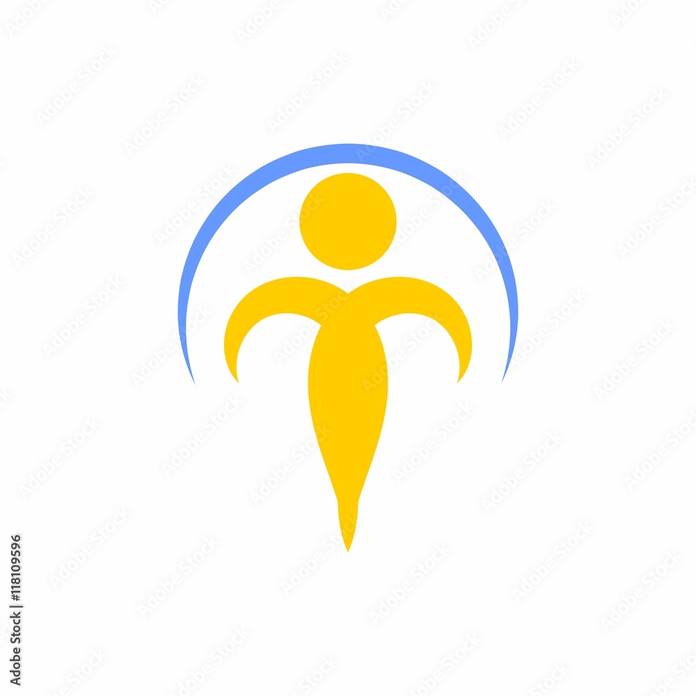 Swooshy People vector logo icon