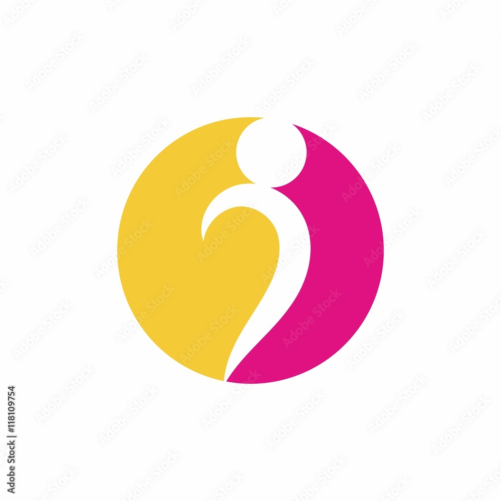 Swooshy People vector logo icon Swooshy People vector logo icon