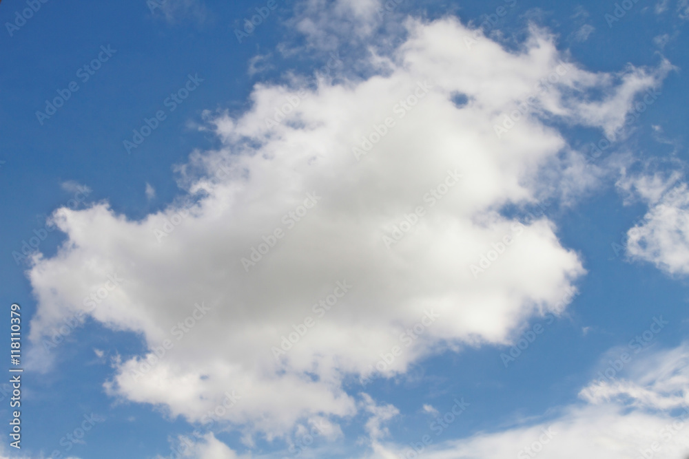 Blue sky with cloud