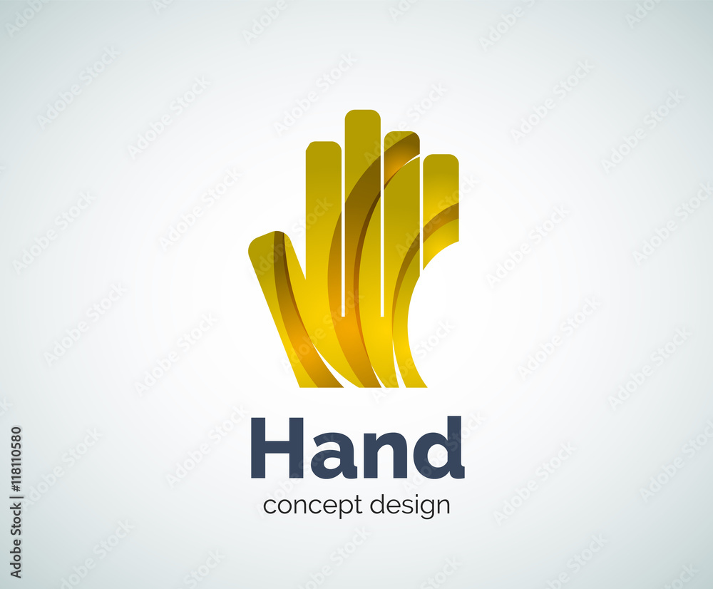 Obraz premium Hand logo template