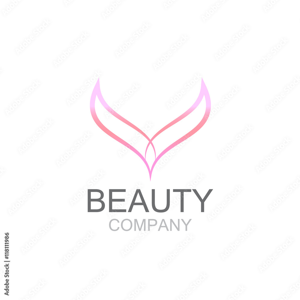 Abstract Flower beauty logo