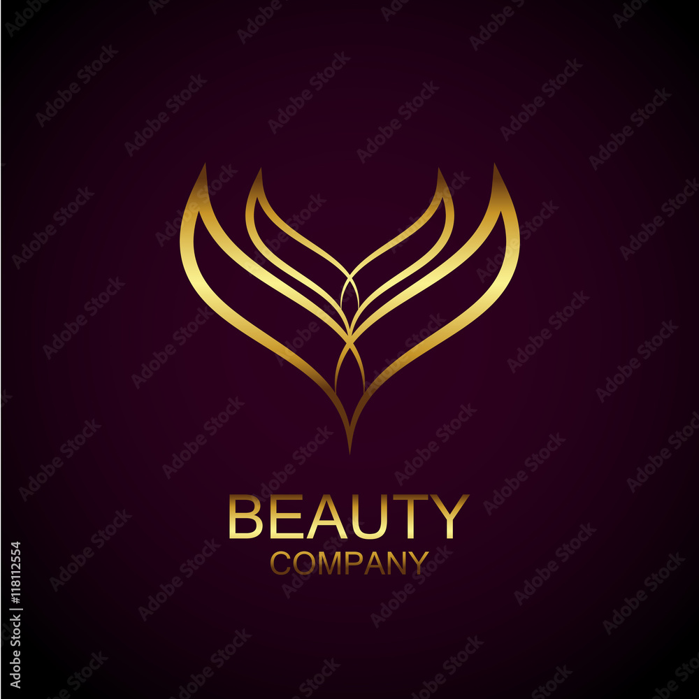 Abstract gold flower,Health care, medical, yoga, spa or beauty l Abstract gold flower,Health care, medical, yoga, spa or beauty l