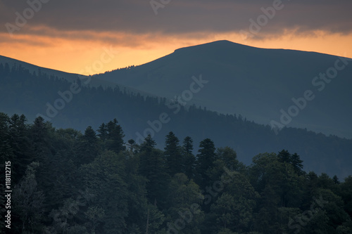 Sunset in mountains © Yakov