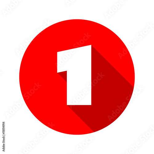 1  / Red circle Icon