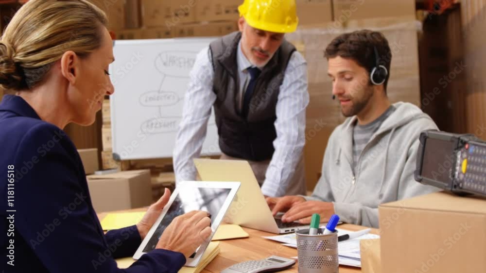 Manager using technology