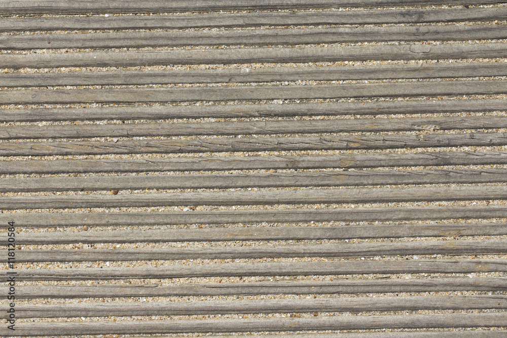 Texture (background) old wood - Beach walking path Texture (background) old wood - Beach walking path