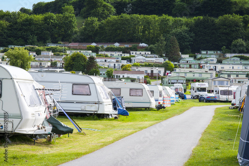 Campsite in Wales UK photo