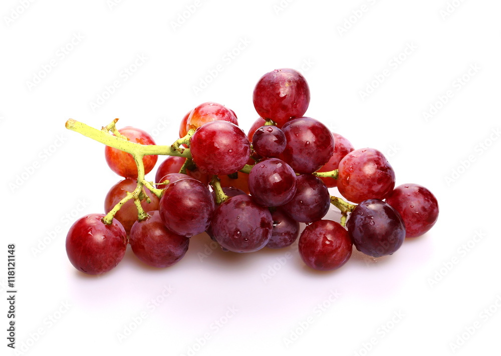 Fototapeta premium red grape isolated on white