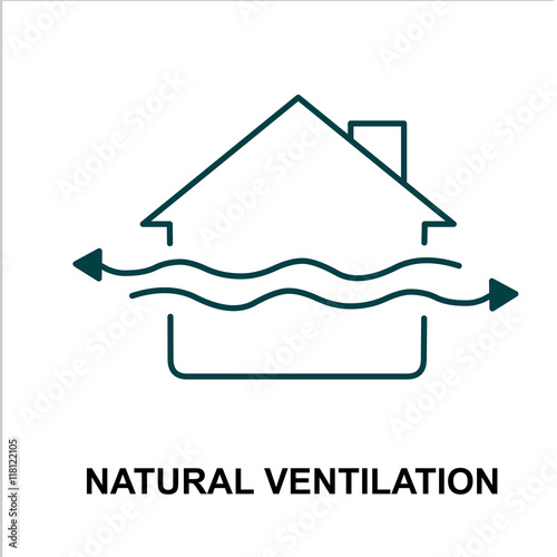 natural ventilation icon