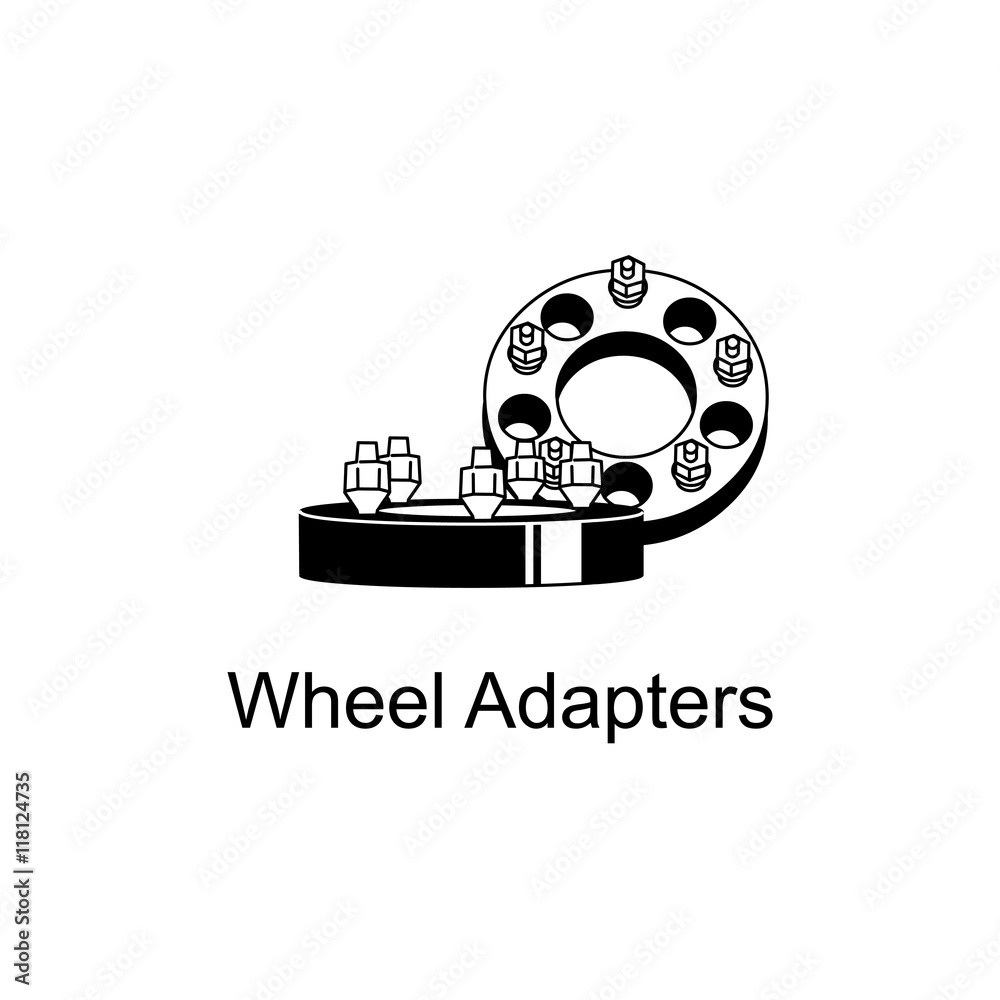 Obraz premium wheel adapter icon
