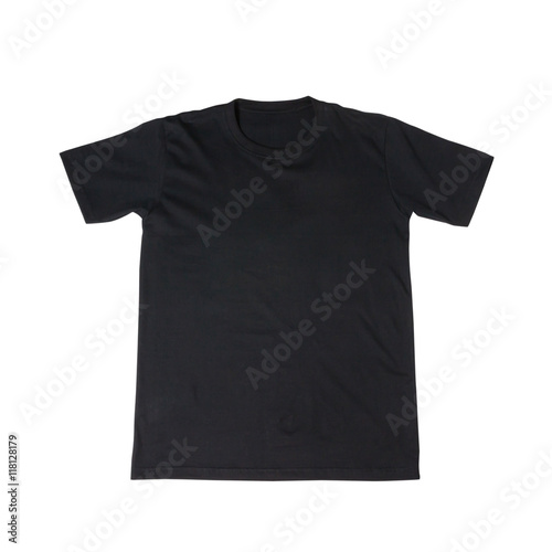 t-shirt back isolated on white background (front view)
