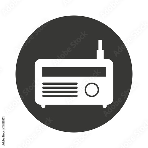 radio antena silhouette icon